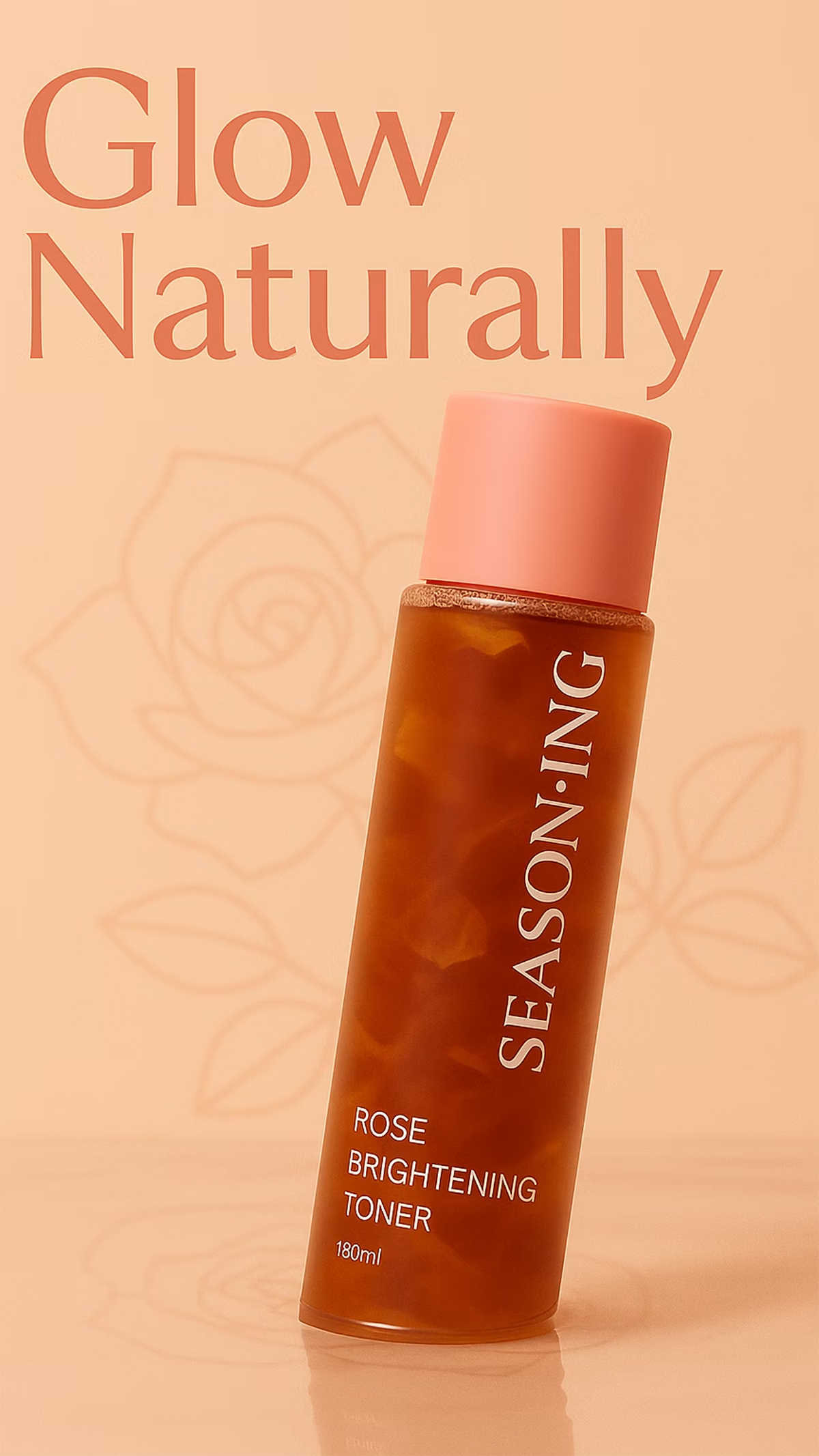SEASON:ING Rose Brightening Toner , 180ml