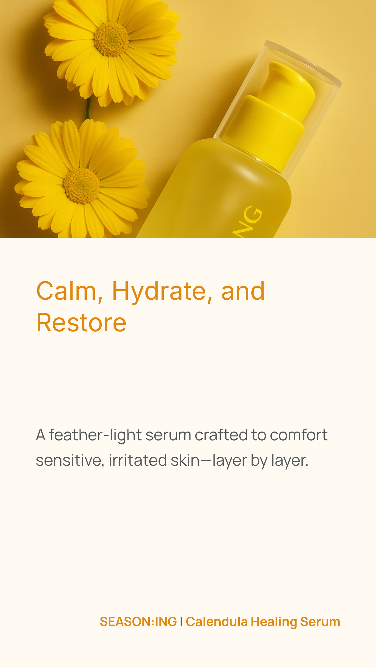 SEASON:ING Calendula Healing Serum , 50ml