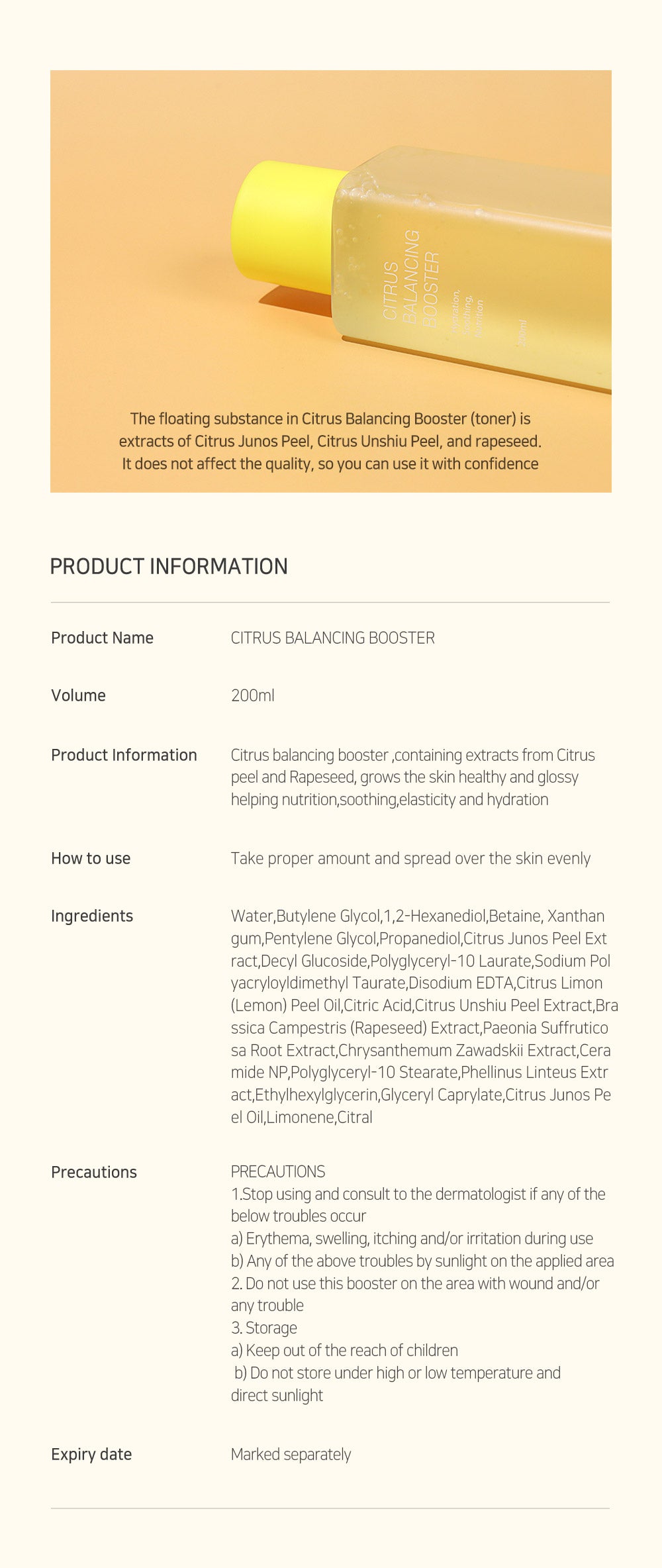 SEASON:ING Citrus Balancing Booster (Tonor) , 200ml